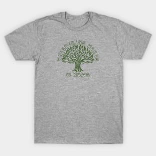 Words Of Wisdom | Back To Nature | Whispering Tree | 70s | Retro T-Shirt